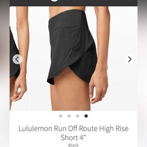 Lululemon Run of Route Shorts 4inch